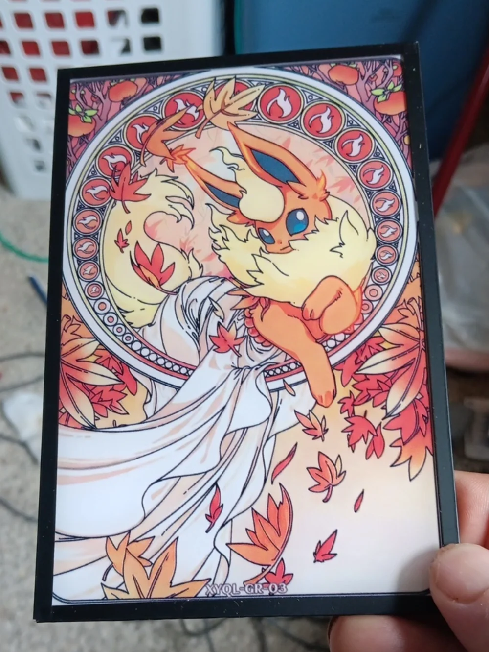 Flareon Autumn Art Print Art Board– Orange & Cream Home Art